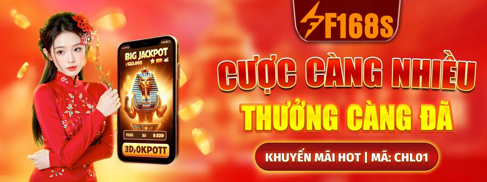 Cược càng nhiều F168 thưởng càng lớn